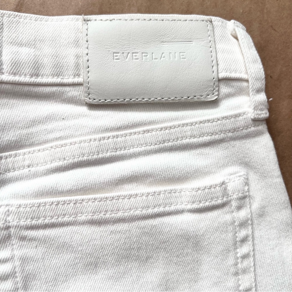 Everlane The High Rise Skinny Jeans WHT SZ 25 Preppy Ankle Summer Vacay Classic - Picture 5 of 10